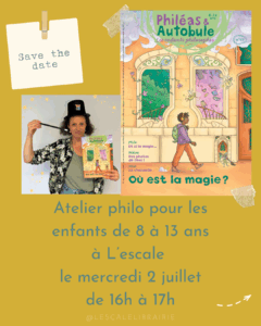 Lire la suite à propos de l’article Atelier philo pour enfants – 02/07/25 de 16h à 17h
