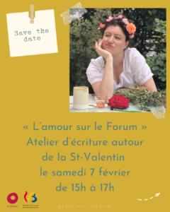 Lire la suite à propos de l’article Atelier d&rsquo;écriture avec Anna Ayanoglou